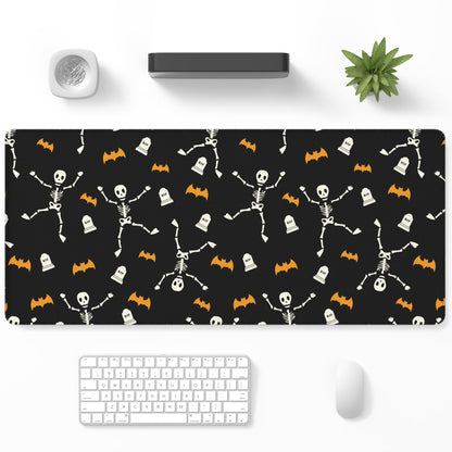 Desk Mat, Large Gaming Mouse Pad, 32" x 12", Boho Retro Floral