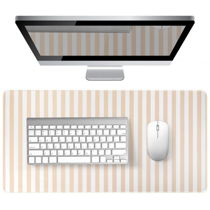 Green Striped Desk Mat Large Mouse Pad Cute Desk Pad Keyboard Computer Mat
