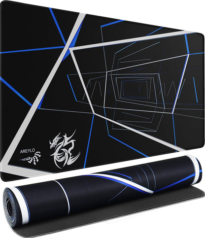 Large Gaming Mouse Pad, Waterproof Extra Large Mousepad with Stitched Edges