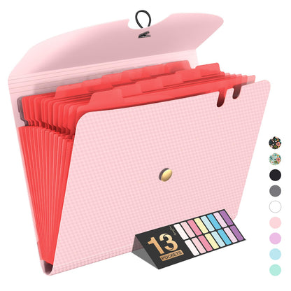 Sooez Expanding File Folders, 13 Pocket Accordion File Organizer, Letter/A4