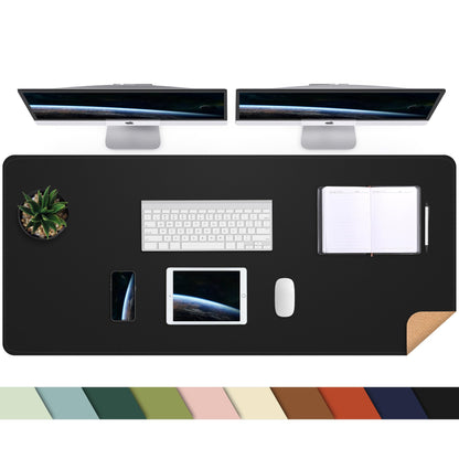 AFIING Large Desk Mat, 47" x 17", Black