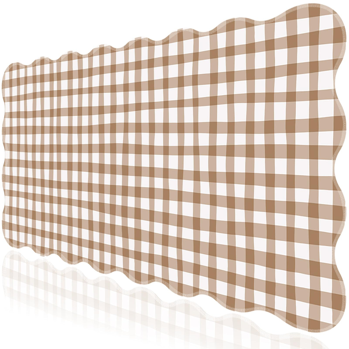 L-SPOUTTO Pink Mouse Pad,Geometric Desk Mat XXL Large Scalloped Gaming Mousepad,35.4x15.7in Non-Slip Rubber Base Keyboard Pad Waterproof Desktop Mat for Laptop Computer Game Home Office-Checkered