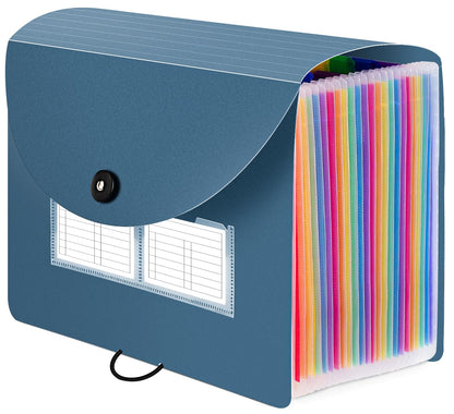 Sooez 24 Pockets Expanding File Folder, Accordion File Organizer, Letter/A4