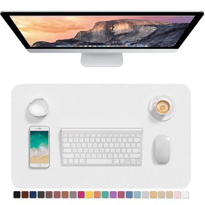 Hsurbtra Desk Pad, 30" x 14" PU Leather Desk Mat, XL Extended Mouse Pad, Waterproof Desktop Blotter Protector, Non-Slip Ultra Thin Large Laptop Keyboard Writing Mat for Office Home, Pink
