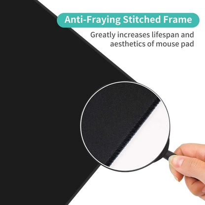 Large Thin Mouse Pad with Stitched Edges, Galaxy Space