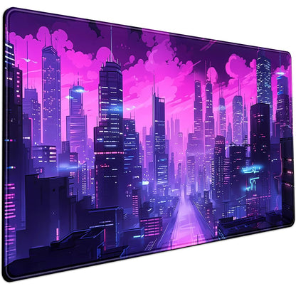 Boho Aesthetic Desk Mat Wildflowers Large Mouse Pad Gaming Desk Pad, XXL Keyboard Mat Full Desktop Women Office Desk Accessories with Stitched Edges Anti-Slip Funny Deskpad, 31.5 X 15.8 in