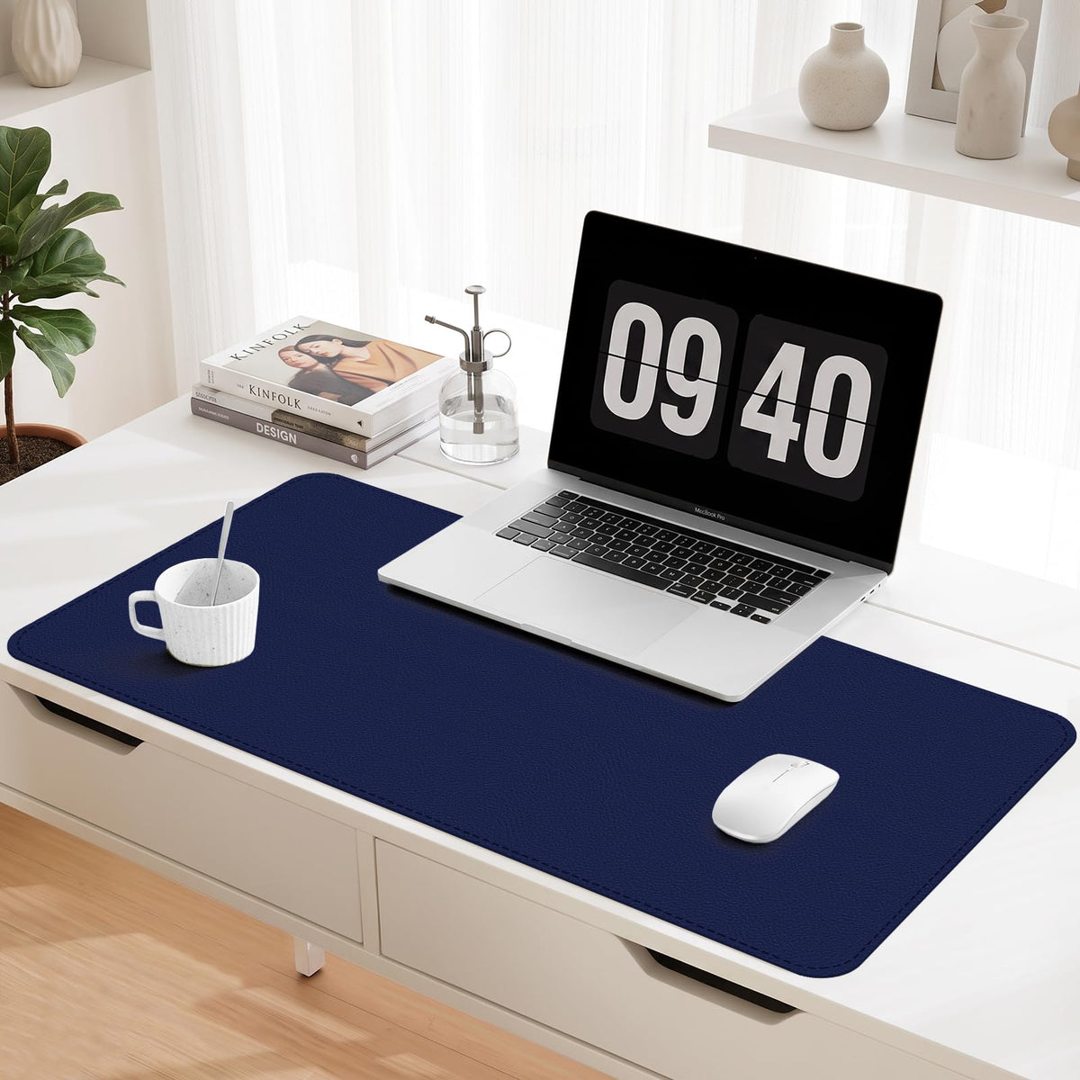 Leather Desk Mat, Desk Pad for Keyboard and Mouse Large Mouse Pads for Desk