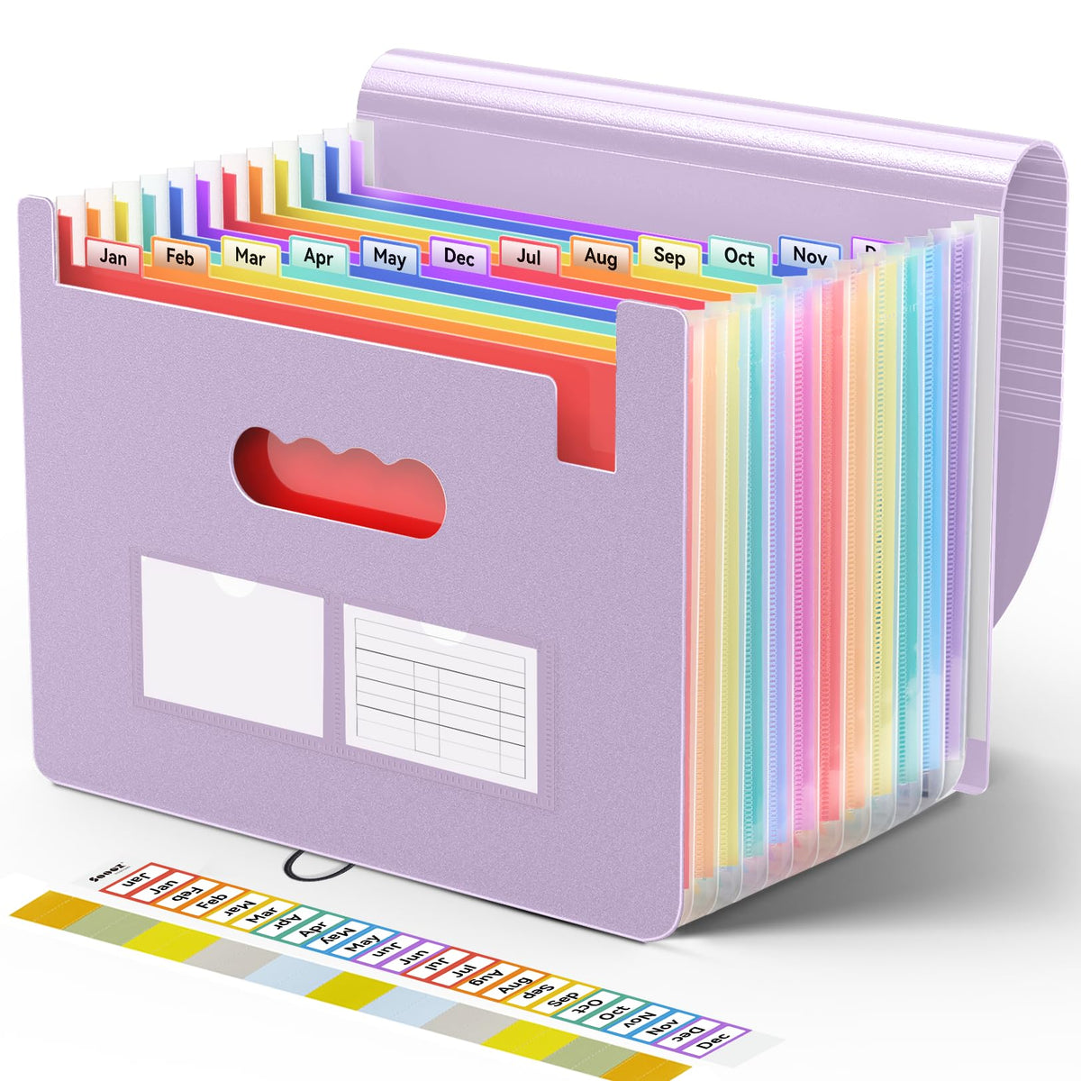 Sooez Accordion File Organizer, 13 Pocket Expanding File Folders, Letter/A4