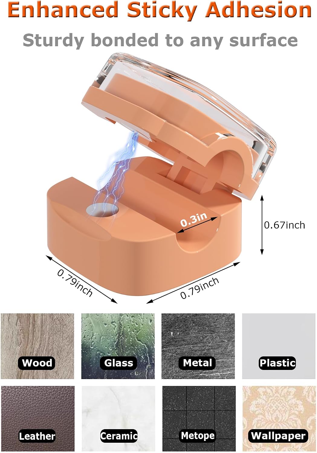 Magnetic Cable Clips, Cute Desk Charger Cord Holder