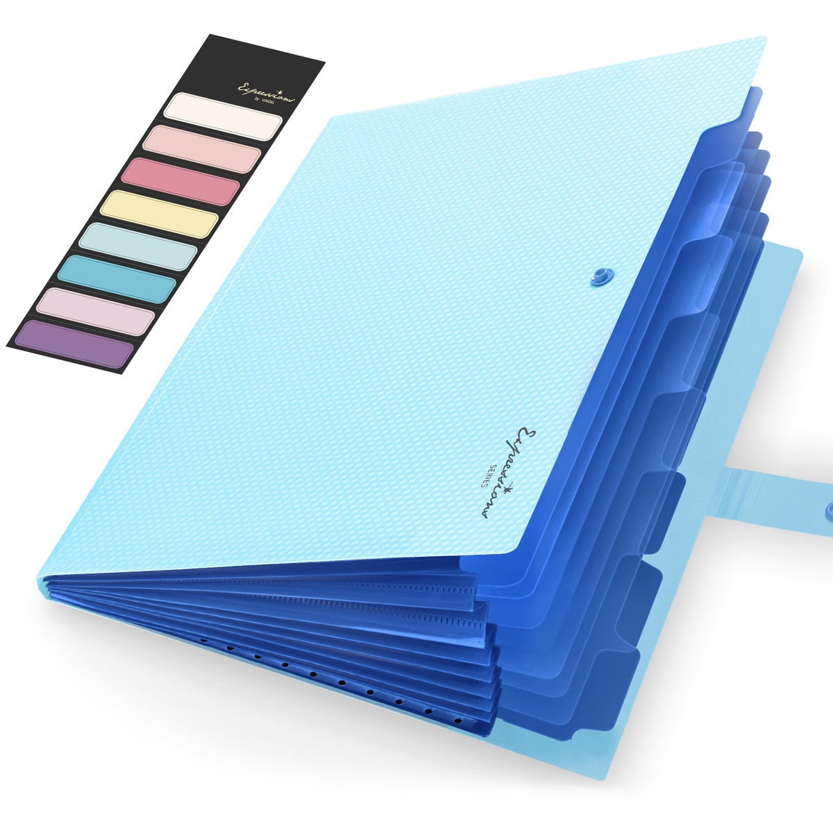 Sooez Accordion File Organizer, Expanding File Folder with Label, 5 Pocket