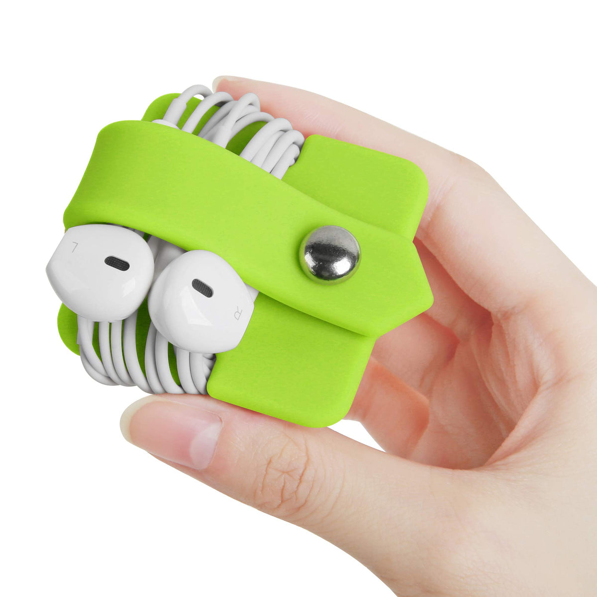 Headphone Case Cord Organizer Earbuds Holder Earphones Case Wrap Winder Headset Keeper Cord Manager Cable Organizer Black