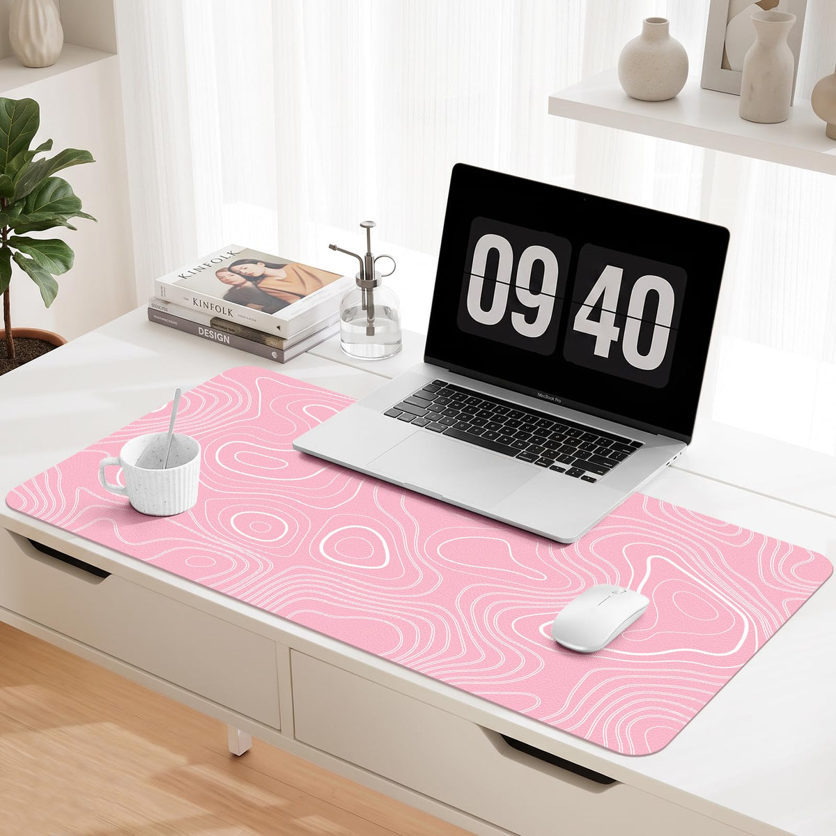 Leather Desk Mat, Desk Pad for Keyboard and Mouse Large Mouse Pads for Desk