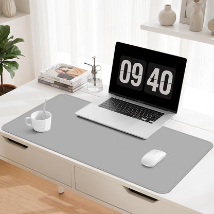 Leather Desk Mat, Desk Pad for Keyboard and Mouse Large Mouse Pads for Desk