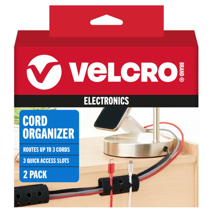 VELCRO Brand ONE-WRAP Cable Ties, 8in x 1/2in, Black, 100 Pack