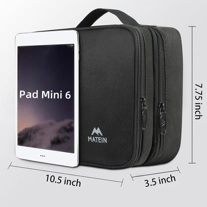MATEIN Electronics Organizer Travel Case, Cable Organizer Bag, Black