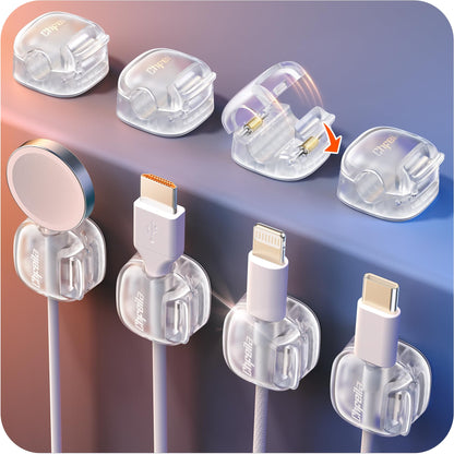 8 Pack Cable Clips, Cord Organizer, Cute Spring Cord Holder