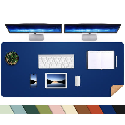 AFIING Large Desk Mat, 47" x 17", Black