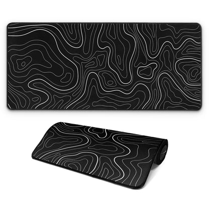 Large Computer Mouse Pad with Non-Slip Base for Desktop, Cute Gaming Mouse Mat with Stitched Edges, Long Extended Anime Mousepad for Laptop, 31.5 x 11.8 inches (Cute Ribbon Bow)