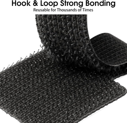 100 Pcs Cable Management Under Desk, Cable Ties, Cord Organizer Straps