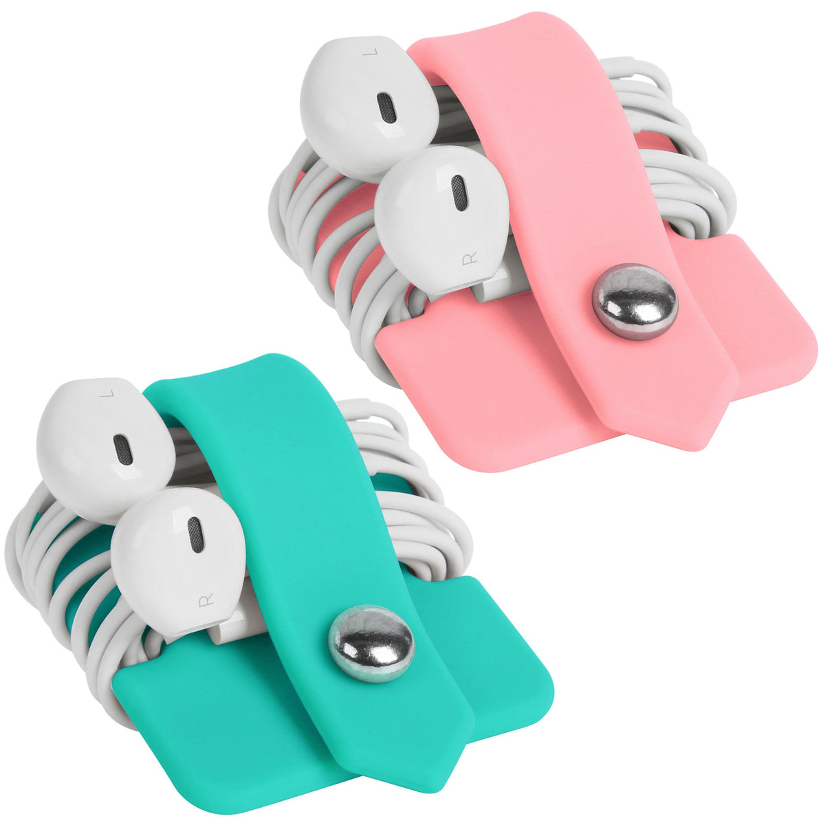Headphone Case Cord Organizer Earbuds Holder Earphones Case Wrap Winder Headset Keeper Cord Manager Cable Organizer Black