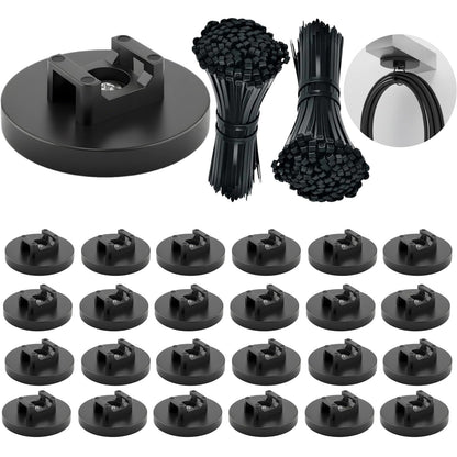 225-Pc Magnetic Cable Ties Set,Magnetic Zip Tie Mounts & Cable Ties