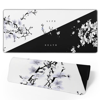 Japanese Mouse Pad, Large Japanese Desk Mat, XL Anime Gaming Keyboard Mat, Non-Slip Rubber Base, Big Extended Desk Protector for Home Office, 31.5”x11.8”