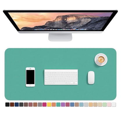 Hsurbtra Desk Pad, 30" x 14" PU Leather Desk Mat, XL Extended Mouse Pad, Waterproof Desktop Blotter Protector, Non-Slip Ultra Thin Large Laptop Keyboard Writing Mat for Office Home, Pink