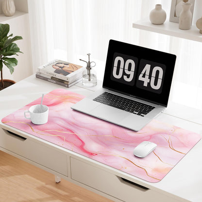 Leather Desk Mat, Desk Pad for Keyboard and Mouse Large Mouse Pads for Desk