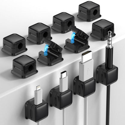 9 Pack Cord Organizer Magnetic Cable Clips Adhesive Wire Management 1s Lock