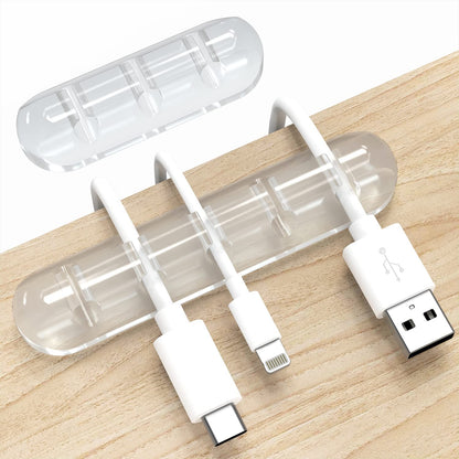 INCHOR Cord Organizer for Desk, White Cable Organizer Cable Clips 2 Pack
