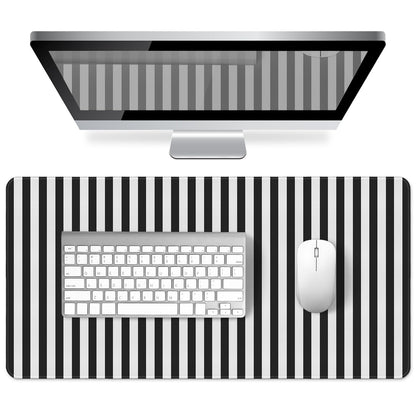Green Striped Desk Mat Large Mouse Pad Cute Desk Pad Keyboard Computer Mat