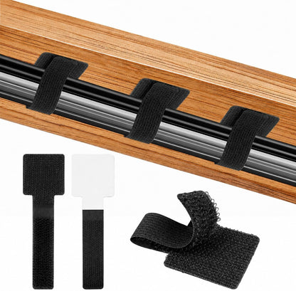 100 Pcs Cable Management Under Desk, Cable Ties, Cord Organizer Straps
