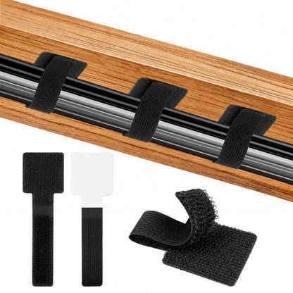 100 Pcs Cable Management Under Desk, Cable Ties, Cord Organizer Straps