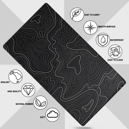 Large Gaming Mouse Pad, Waterproof Extra Large Mousepad with Stitched Edges
