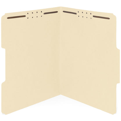 Blue Summit Supplies 50 Yellow Fastener File Folders, Letter, 1/3 Cut Tab