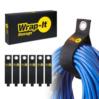 Heavy-Duty Wrap-It Storage Straps - Assorted 6-Pack
