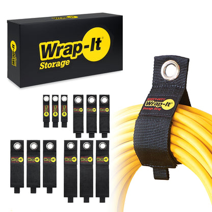 Heavy-Duty Wrap-It Storage Straps - Assorted 6-Pack