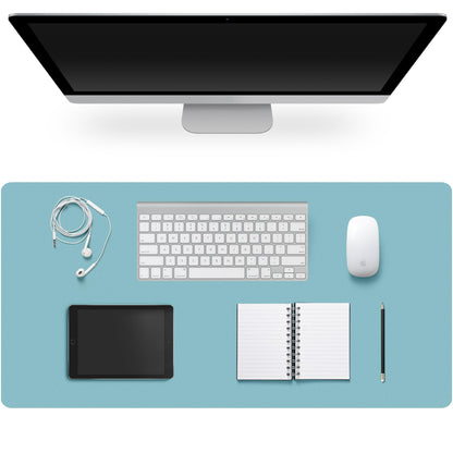 Leather Desk Pad Protector,Non-Slip Desk Pad(Black, 23.6" x 13.7")