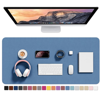 Hsurbtra Desk Pad, 30" x 14" PU Leather Desk Mat, XL Extended Mouse Pad, Waterproof Desktop Blotter Protector, Non-Slip Ultra Thin Large Laptop Keyboard Writing Mat for Office Home, Pink
