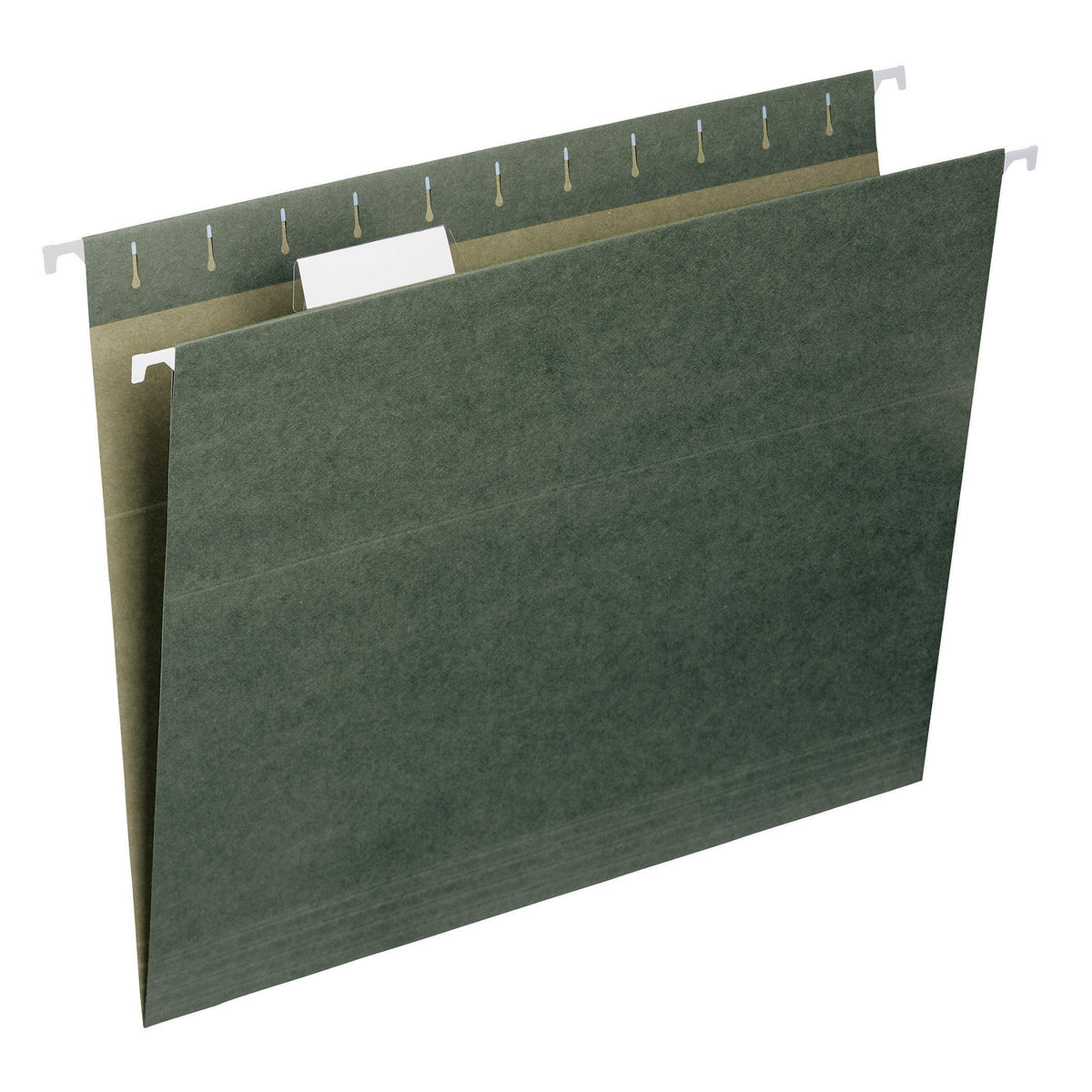 Smead Hanging File Folder, 1/5-Cut Adjustable Tab, Letter Size, Standard Green, Hanging Folders for Filing Cabinets, File Organizer Folder, 50 Count