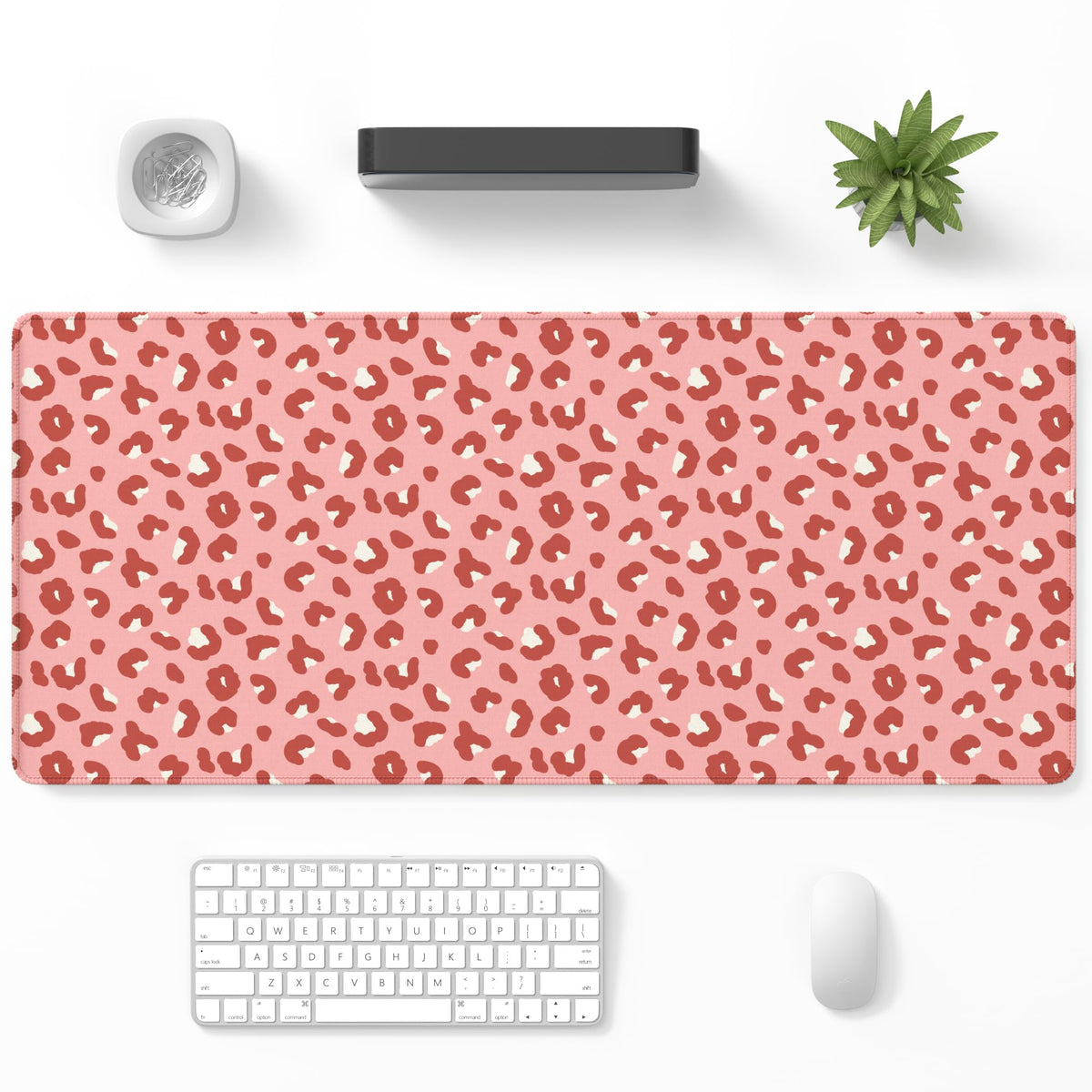 Desk Mat, Large Gaming Mouse Pad, 32" x 12", Boho Retro Floral