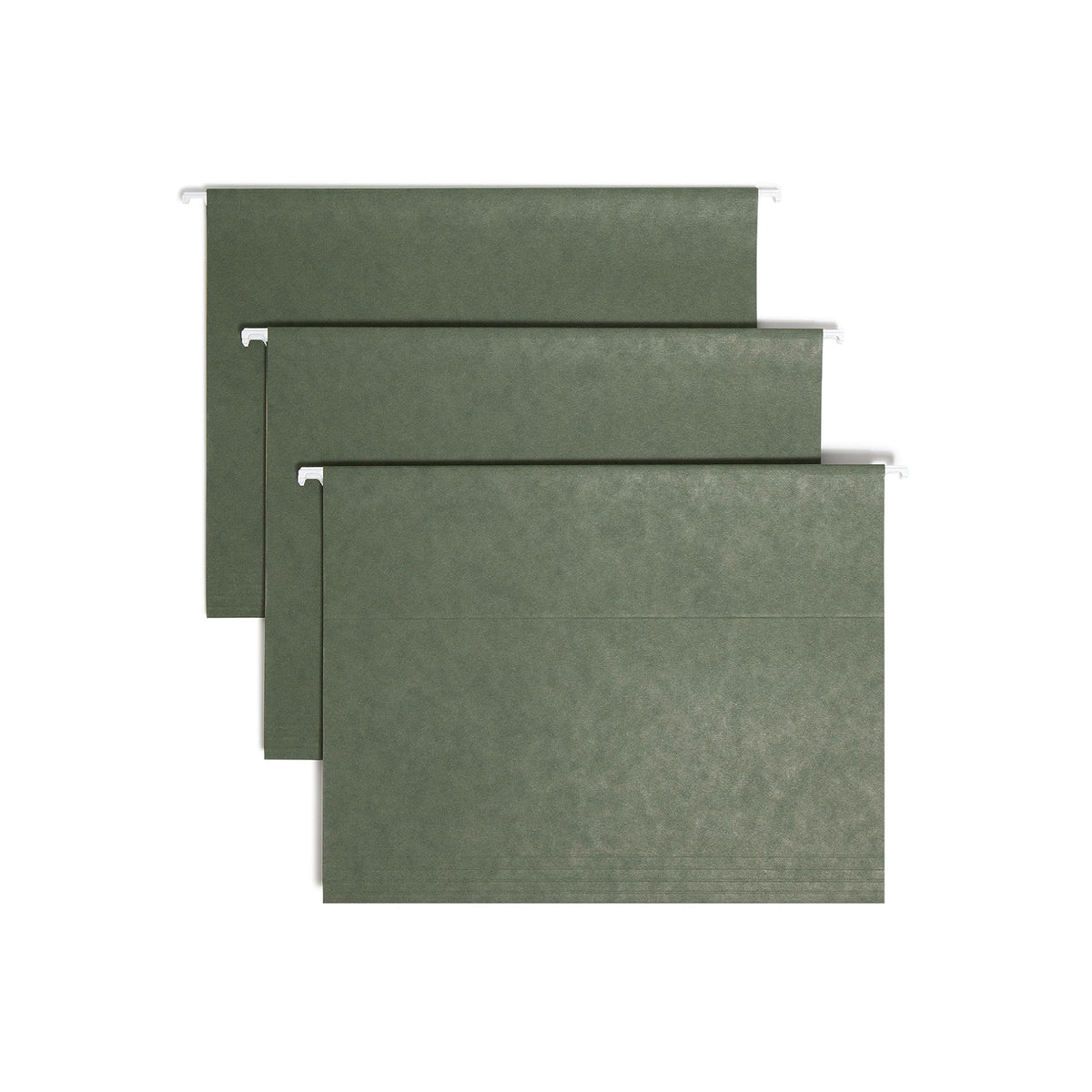 Smead Hanging File Folder, 1/5-Cut Adjustable Tab, Letter Size, Standard Green, Hanging Folders for Filing Cabinets, File Organizer Folder, 50 Count