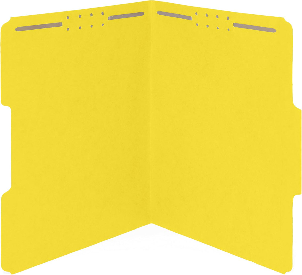 Blue Summit Supplies 50 Yellow Fastener File Folders, Letter, 1/3 Cut Tab
