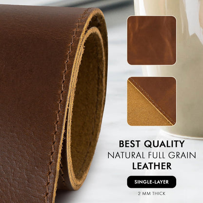 Elizo Real Leather Desk Mat Set (32x16) Large Desk Cover Desk Blotter Protector Computer Gaming Mouse Pad Table Laptop Office Desktop Accessories - Antique