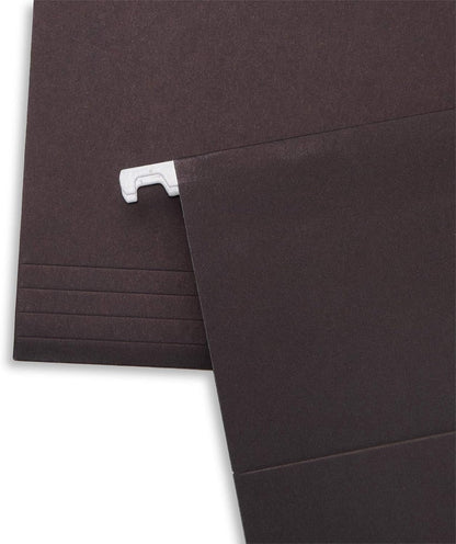 Blue Summit Supplies 25 Hanging File Folders, Letter Size, Black