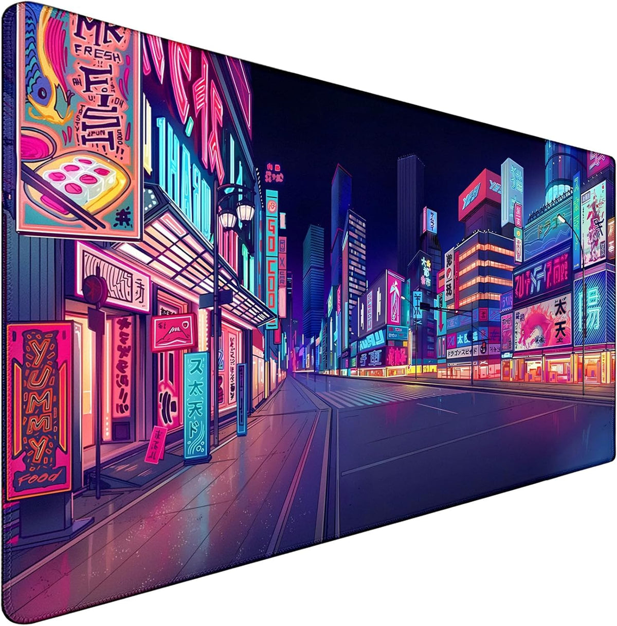 31.5" x 15.7" Waterproof Fabric Desk Pad Large Mouse Pad Office Game, Black