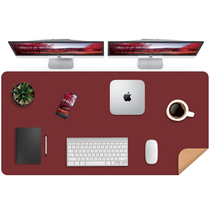 AFIING Large Desk Mat, 47" x 17", Black