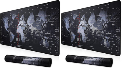 XXL Professional Large Mouse Pad & Computer Game Mouse Mat (35.4x15.7x0.1IN, Map) (90 * 40 Map)