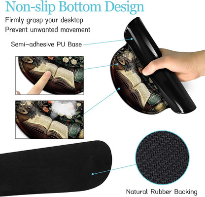 LIMKRIAN Goth Skull Mouse Pad Set Large Desk Mat for Desktop Decor