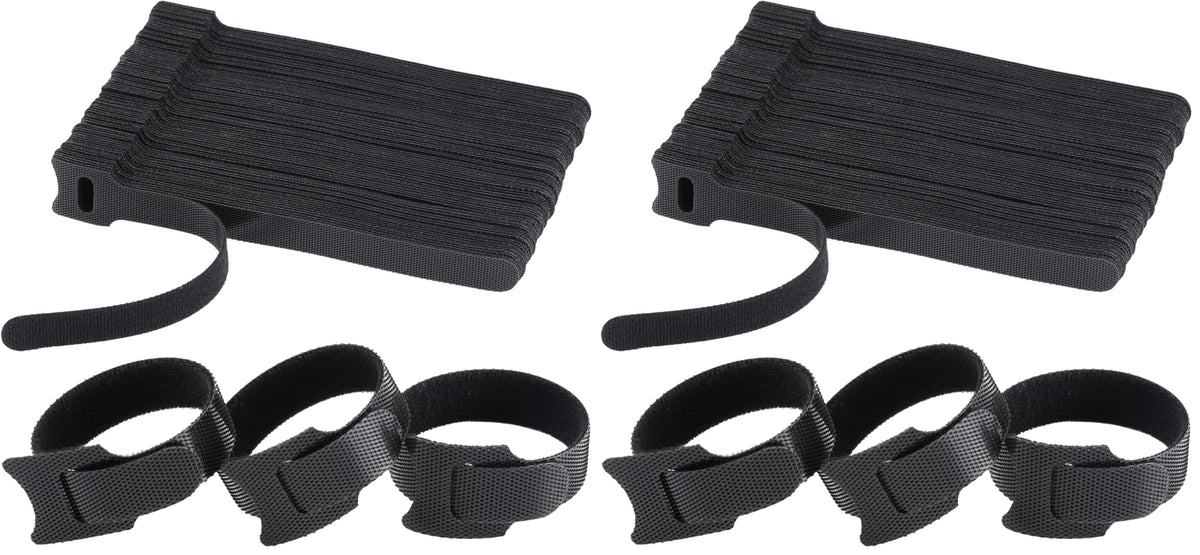 MVYC 120PCS 6 Inch Reusable Cable Ties Wire Ties Cord Organizer Cable Organizer Adjustable Management Black